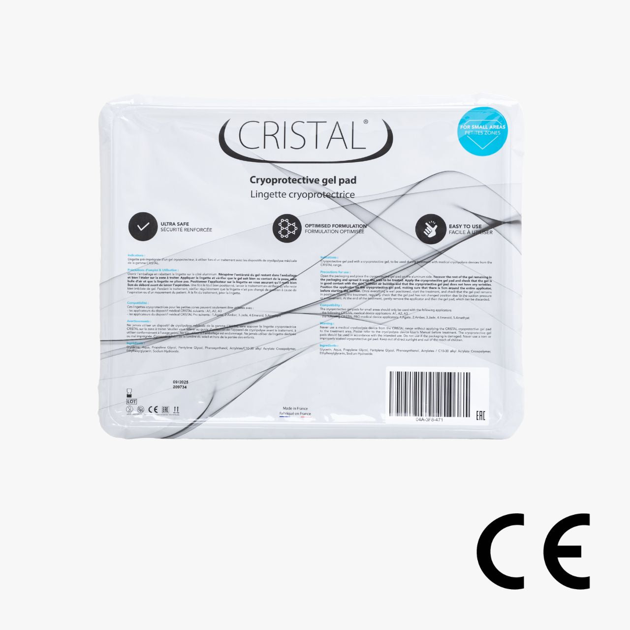 Pack de Petites lingettes cryoprotectrices