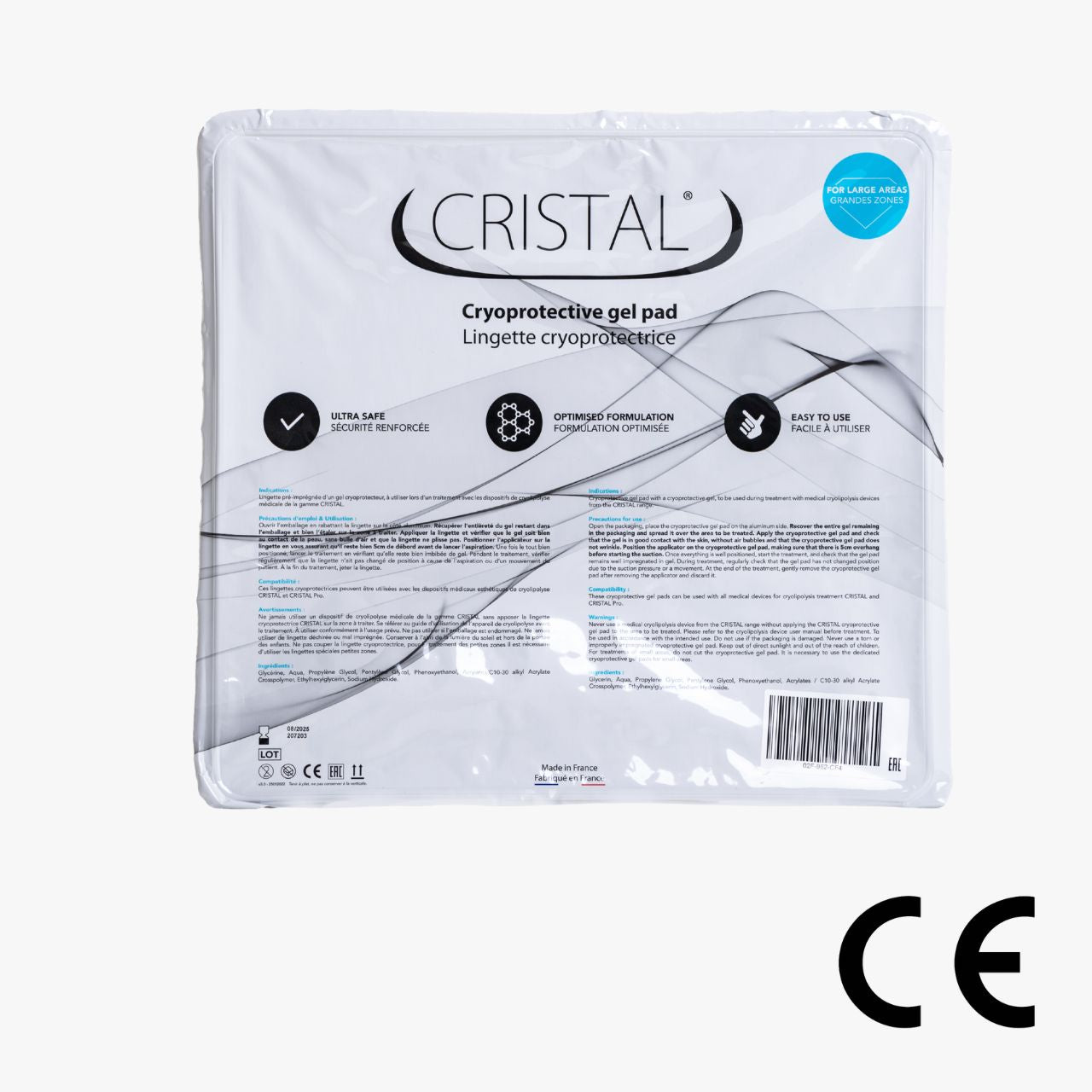 Pack de Grandes lingettes cryoprotectrices