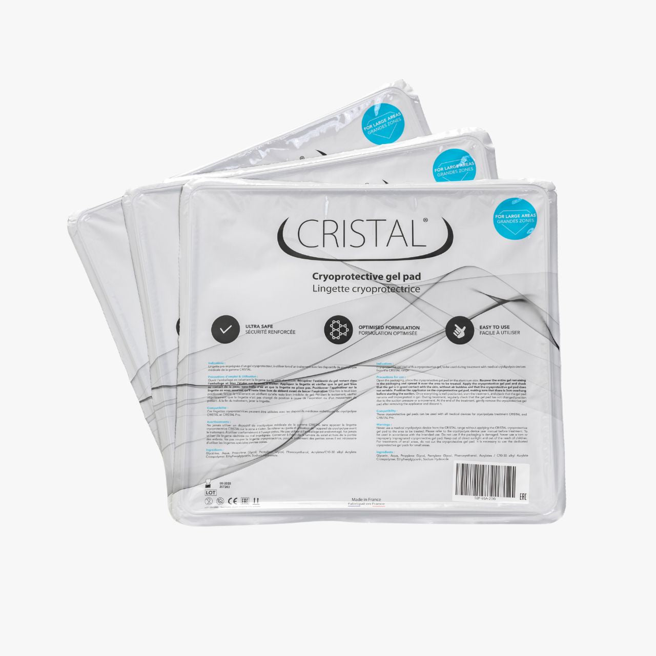 Pack de Grandes lingettes cryoprotectrices