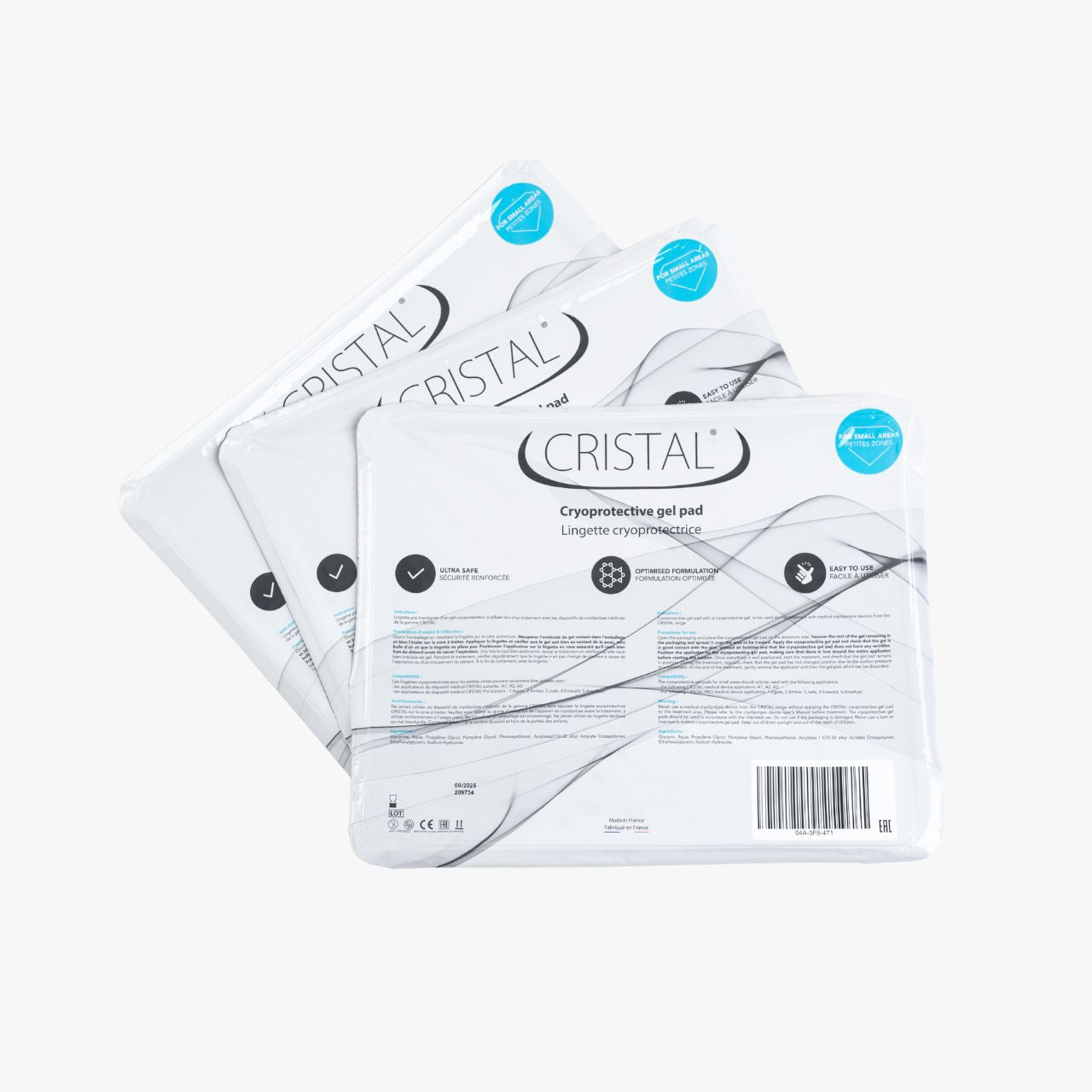 Pack de Petites lingettes cryoprotectrices